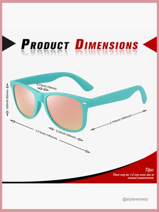 Polarized Retro Square Sunglasses, UV400 Protection, Matte Finish